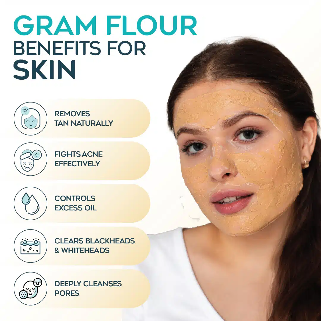 Gram Flour Benefits For Skin