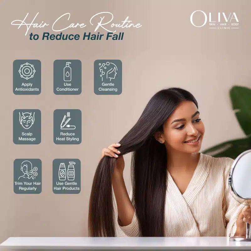 hair care routine to reduce hair fall